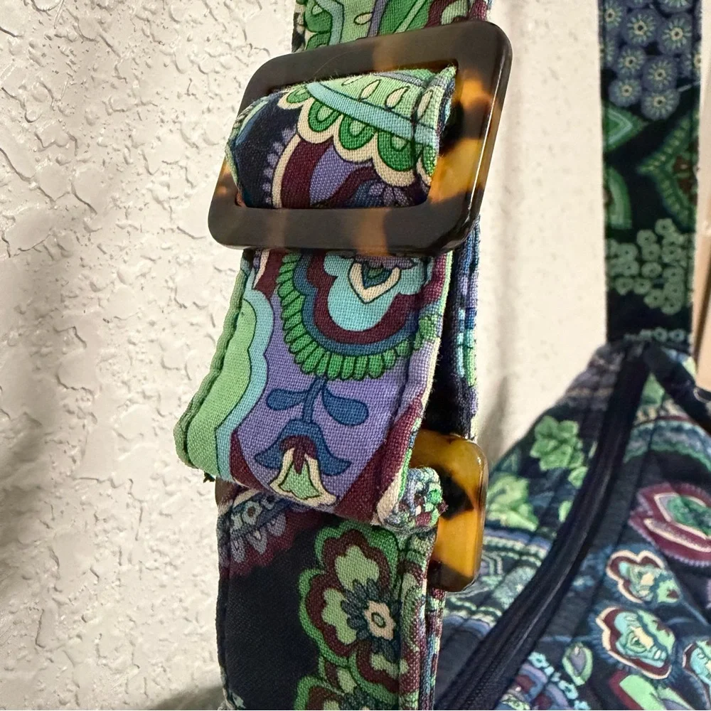 Vera Bradley Blue Rhapsody Quilted Crossbody Shoulder Bag Paisley Floral - Picture 6 of 12
